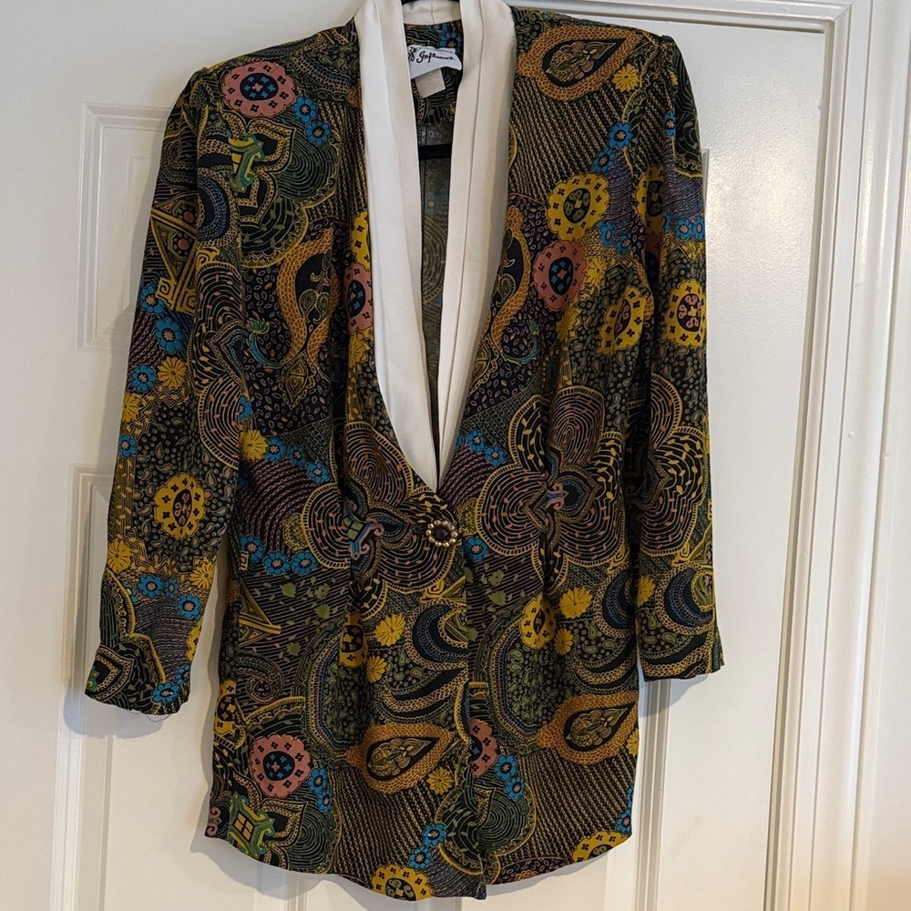 Vintage Willy’s Influence  Women's Jacket with White Trim Sz 12